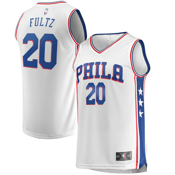 Maillot nba Philadelphia 76ers Association Edition Homme Markelle Fultz 20 Blanc